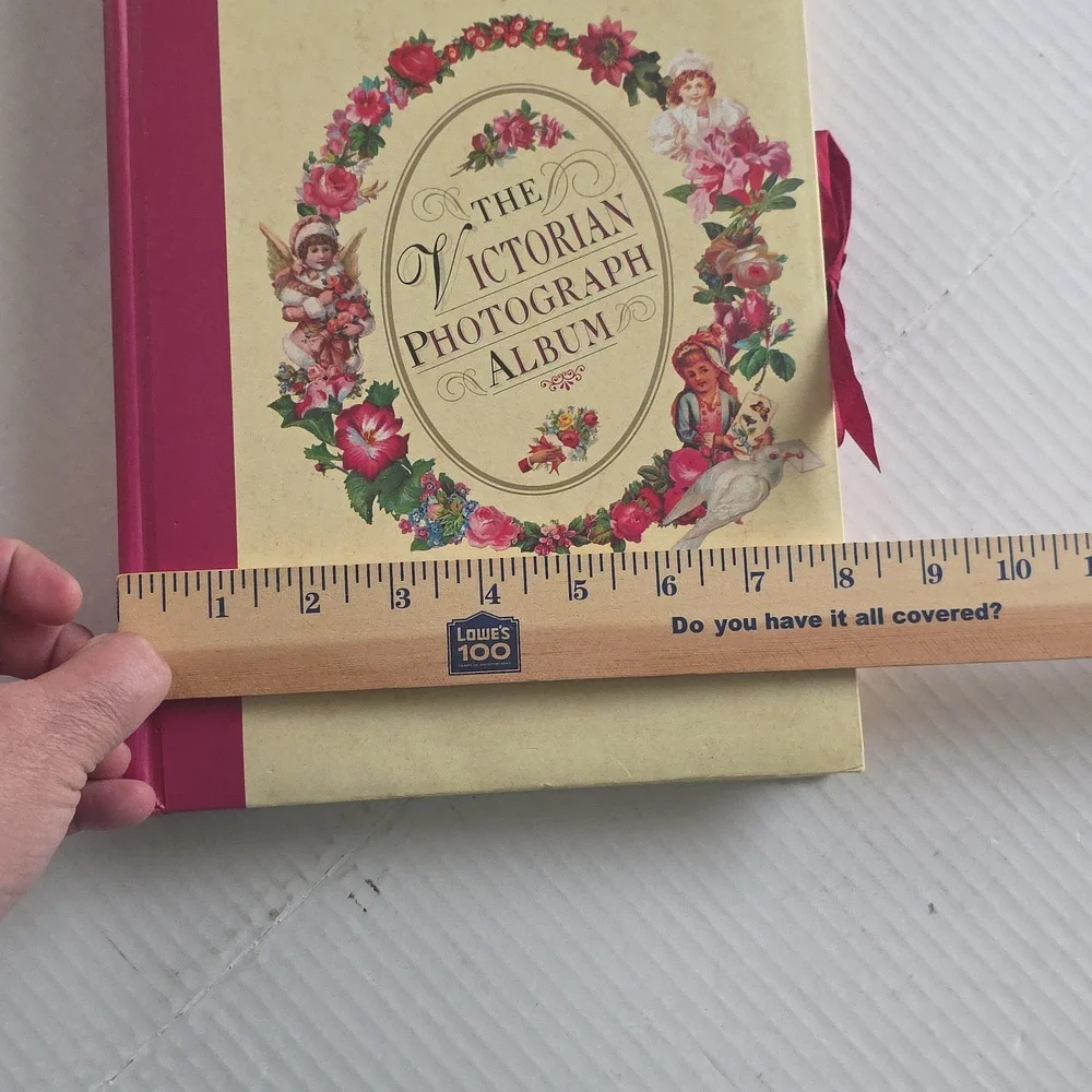 Victorian Style Floral Photograph Album 1997  Vintage Scrapbook Inspired 8.5x11